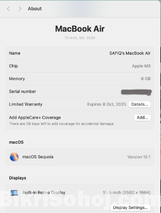 macbook air m3